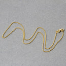 14k Yellow Gold Round Cable Link Chain 1.2mm-5