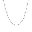 10k White Gold Singapore Chain 1.0mm-2