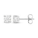 1.02 Carat Genuine White Diamond 14K White Gold Earrings-5