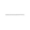 14K White Gold 5.00 Cttw Invisible Set Princess-Cut Diamond Belt and Buckle Tennis 7" Bracelet (H-I Color, SI1-SI2 Clarity)-4