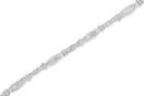 10K White Gold Geometric Pattern Diamond Tennis Bracelet (3 cttw, H-I Color, SI2-I1 Clarity)-3