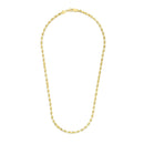 5.0mm 14k Yellow Gold Solid Diamond Cut Rope Chain-2