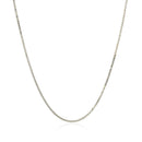 10k White Gold Classic Box Chain (0.78 mm)-2