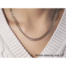 5.7mm 14k Two Tone Gold Pave Curb Chain-4