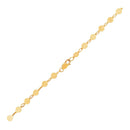 14k Yellow Gold Bracelet with Polished Circles-2