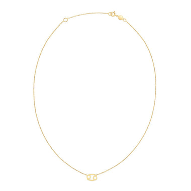 14K Yellow Gold Cancer Necklace - 0