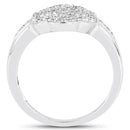 14K Yellow Gold Plated 0.29 Carat Genuine White Diamond .925 Sterling Silver Ring-2