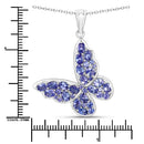 3.78 Carat Genuine Tanzanite .925 Sterling Silver Pendant-3