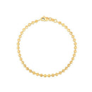 Moon Cut Bead Chain Bracelet in 14k Yellow Gold  (3.00 mm)-3