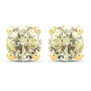 1.02 Carat Genuine LB Diamond 14K Yellow Gold Earrings-1