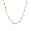 14k Yellow Gold Singapore Chain 1.7mm-2