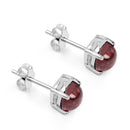 2.60 Carat Genuine Pink Topaz .925 Sterling Silver Earrings-2