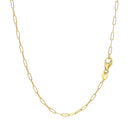 14K Yellow Gold Fine Paperclip Chain (1.5mm)-3