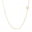 14k Yellow Gold Classic Box Chain 0.45mm-3