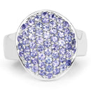2.00 Carat Genuine Tanzanite .925 Sterling Silver Ring-4