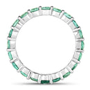 2.00 Carat Genuine Zambian Emerald 14K White Gold Ring-2