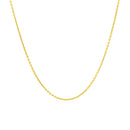 14k Yellow Gold Round Cable Link Chain 1.1mm-2