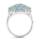 1.90 Carat Genuine Swiss Blue Topaz .925 Sterling Silver Ring-2