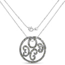 0.22 Carat Genuine Green Diamond .925 Sterling Silver Pendant-2
