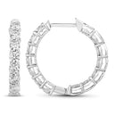 2.52 Carat Genuine Lab Grown Diamond 14K White Gold Earrings-2