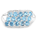 1.50 Carat Genuine Swiss Blue Topaz .925 Sterling Silver Ring-3