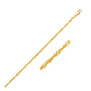 14k Yellow Gold Singapore Chain 1.7mm-1