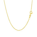 14k Yellow Gold Round Cable Link Chain 1.5mm-3
