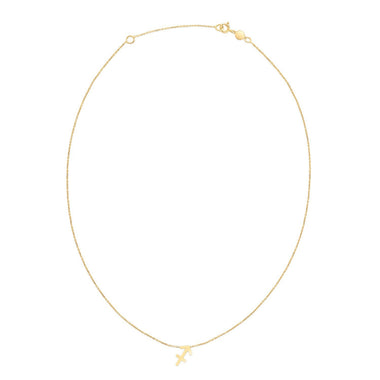 14K Yellow Gold Sagittarius Necklace - 0