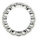 Round Cut Lab Grown Diamond Eternity Ring in 14k White Gold (4 cttw FG/VS2)-3
