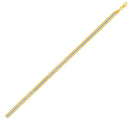 Triple Strand Rope Chain Bracelet in 10k Two Tone Gold-2