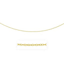 2.5mm 14k Yellow Gold Pendant Chain with Textured Links-1
