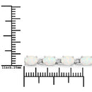 3.50 Carat Genuine Created Opal .925 Sterling Silver Bracelet-3