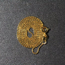 14k Yellow Gold Diamond-Cut Bead Chain 1.0mm-6