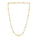 14k Yellow Gold High Polish Paperclip Rondel Link Chain-2