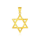14k Yellow Gold Star of David Pendant-1