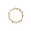 10K Yellow Gold 4.00 Cttw Round-Cut Diamond Floral Link 7.5" Bracelet (H-I Color, I2-I3 Clarity)-3