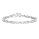 5.94 Carat Genuine Ethiopian Opal .925 Sterling Silver Bracelet-2
