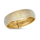 14k Yellow Gold Bold Diamante Flex Bracelet (17.10 mm)-2