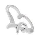 .925 Sterling Silver Heart Shaped Pendant Necklace-3