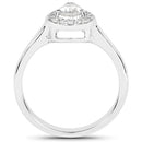 14K White Gold 0.63 Carat Genuine White Diamond Ring-2