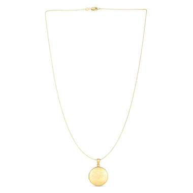14k Yellow Gold Tree of Life Locket Necklace
