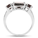 5.01 Carat Genuine Garnet .925 Sterling Silver Ring-2