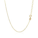 14k Yellow Gold Necklace with Round Diamond Charms-3