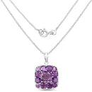8.20 Carat Genuine Amethyst .925 Sterling Silver Pendant-2