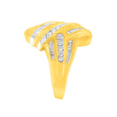 10K Yellow Gold Diamond Bypass Ring (1.0 cttw, H-I Color, I2-I3 Clarity)-5