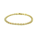 2.9mm 14k Yellow Gold Heart Anklet-2