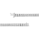 .925 Sterling Silver 1/10 Cttw Diamond 7.25" Link Bracelet (I-J Color, I2-I3 Clarity)-3