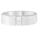 Men's 14K White Gold 1/4 ct.TDW Diamond Channel Band Ring (G-H, VS1-VS2)-1