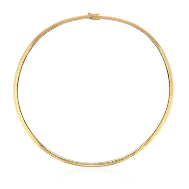 14k Yellow Gold Classic Omega Style Chain (6 mm) - 0