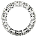 Round Cut Lab Grown Diamond Eternity Ring in 14k White Gold (5 cttw FG/VS2)-3